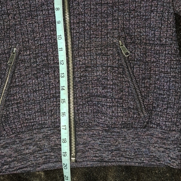 Free People Womens Small Naomi Long Sleeve Full Zip Thick Knit Sweater B38#9 - Picture 6 of 8